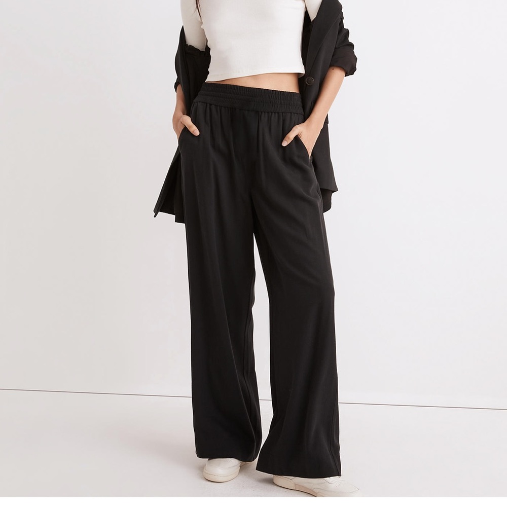 Madewell Drapeweave Carley Wide-Leg Pants Large